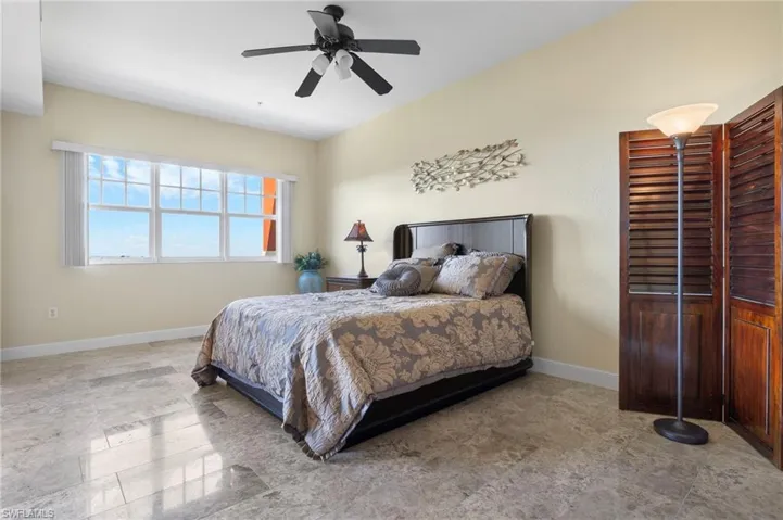 Wake up to the sites and sounds of the outdoors in your master bedroom