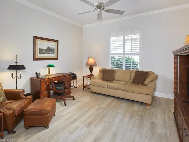 Den/Study used for ultimate flexibility...as a 4th bedroom (sleep sofa), as an "at-home" office or as a media room. Your choice! Note new luxury vinyl flooring!