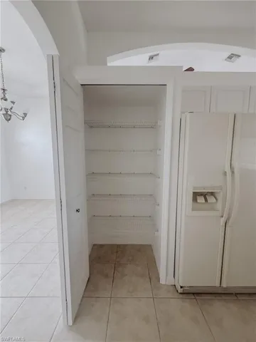Pantry with shelving
