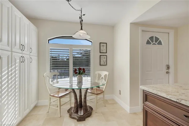 Dining area featuring baseboards