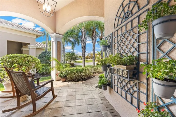 Sitting area at front of home