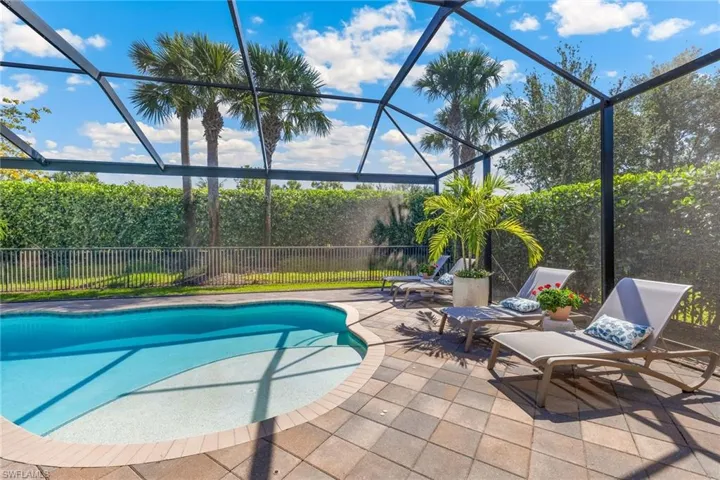 Private backyard area