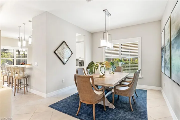 Formal dining area