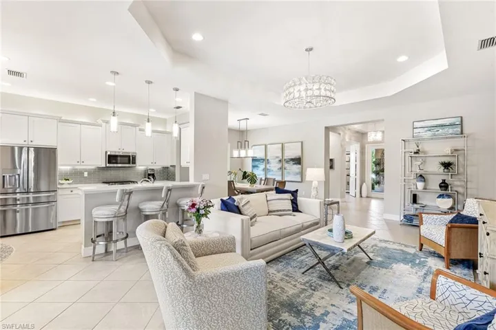 Spacious open floor plan with furniture included, turnkey and ready to move in