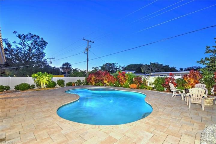 Evening Pool Lighting