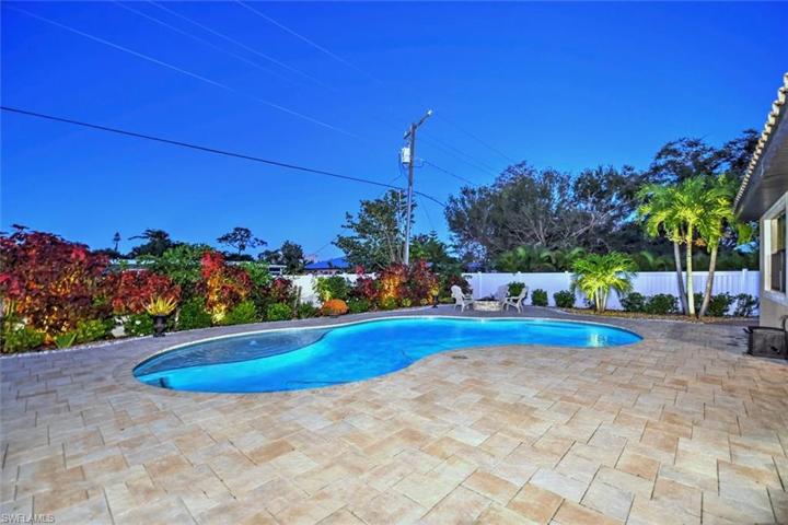 Evening Pool Lighting