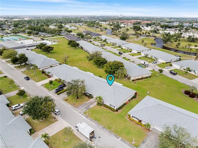 Aerial view featuring a residential view