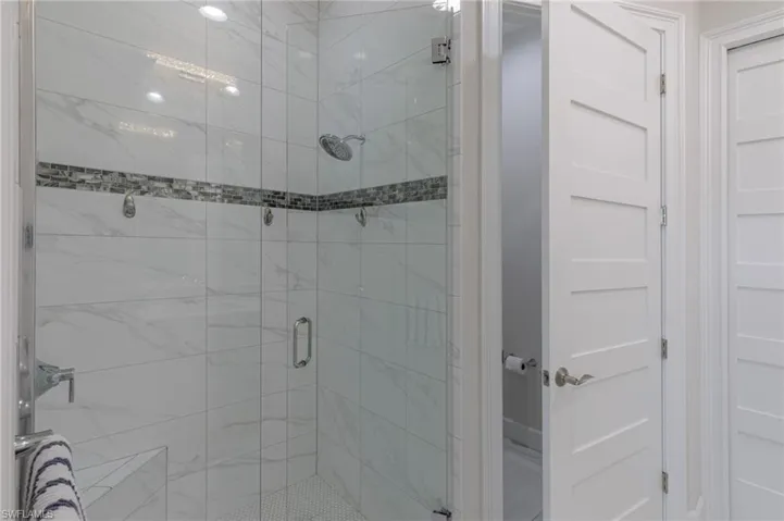 Bathroom with walk in shower