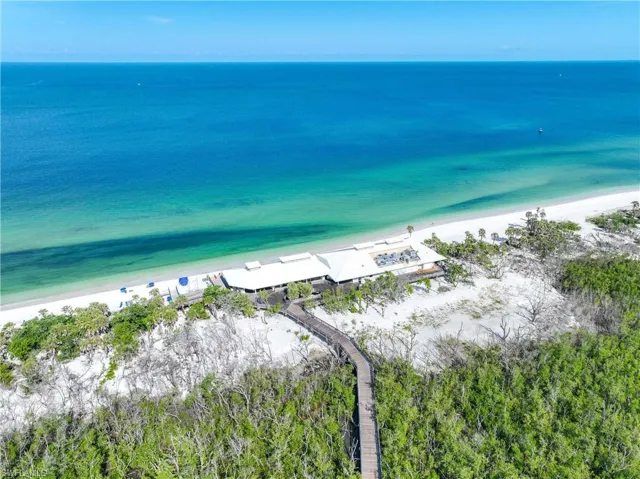 Sand Bar, 1 of 2 Pelican Bay beach front restaurants/bar, with full beach service.