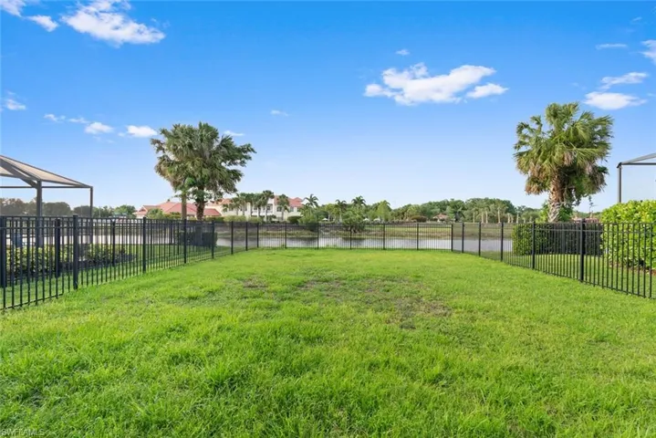 View of yard featuring a water view