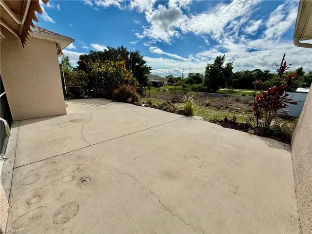 Open patio