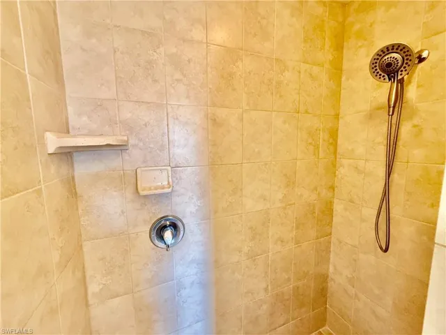 Newly tiled shower.
