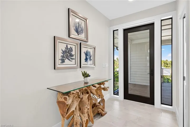 Foyer with plenty of natural light