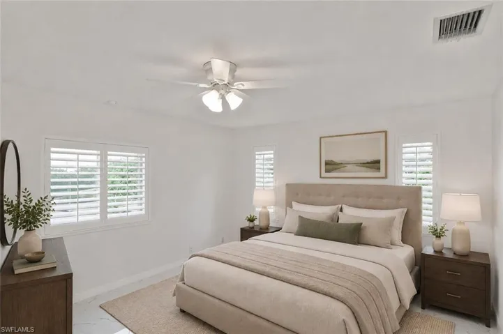 Primary Bedroom, Virtually staged
