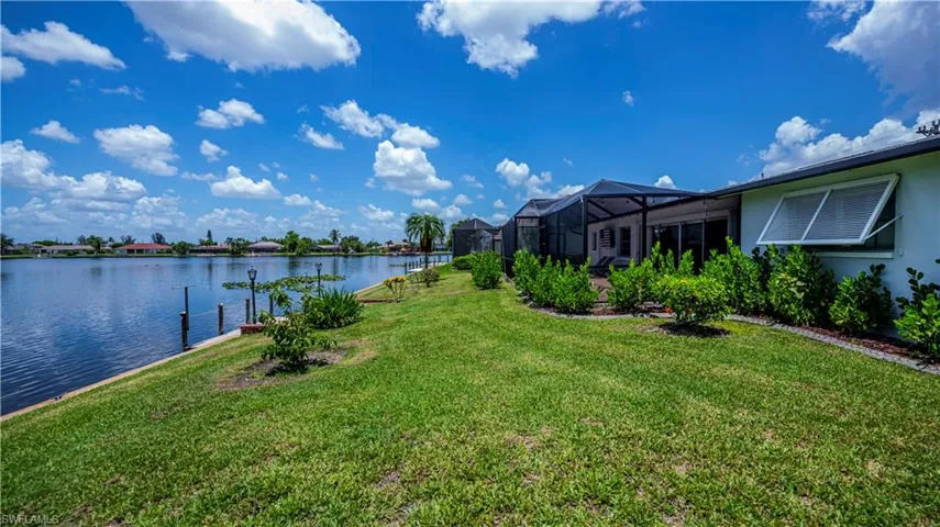 Lush mature landscaping