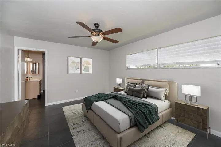 Virtually staged-Huge primary bedroom