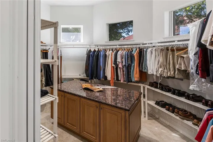 View of spacious closet