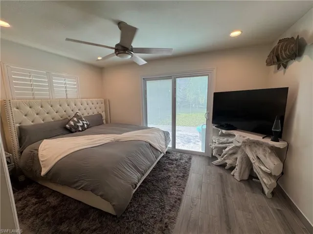 Bedroom featuring recessed lighting