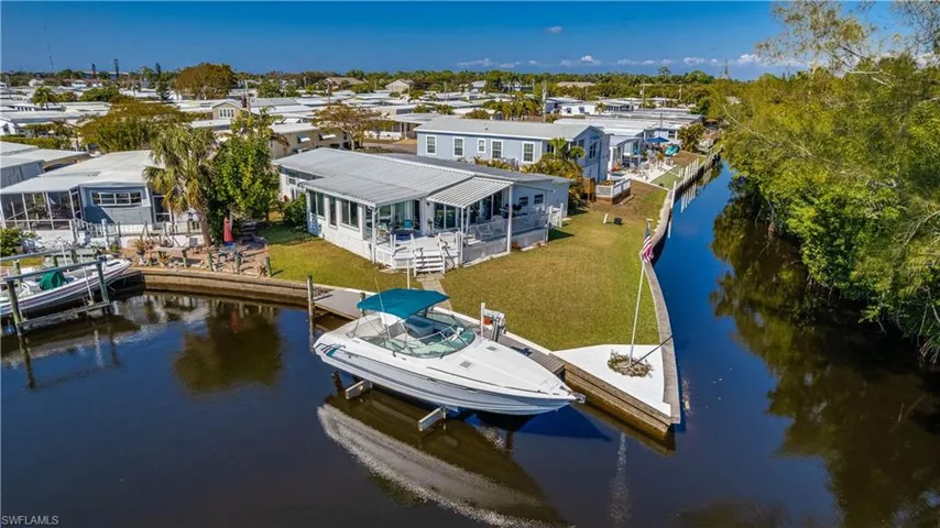 Back deck and private dock