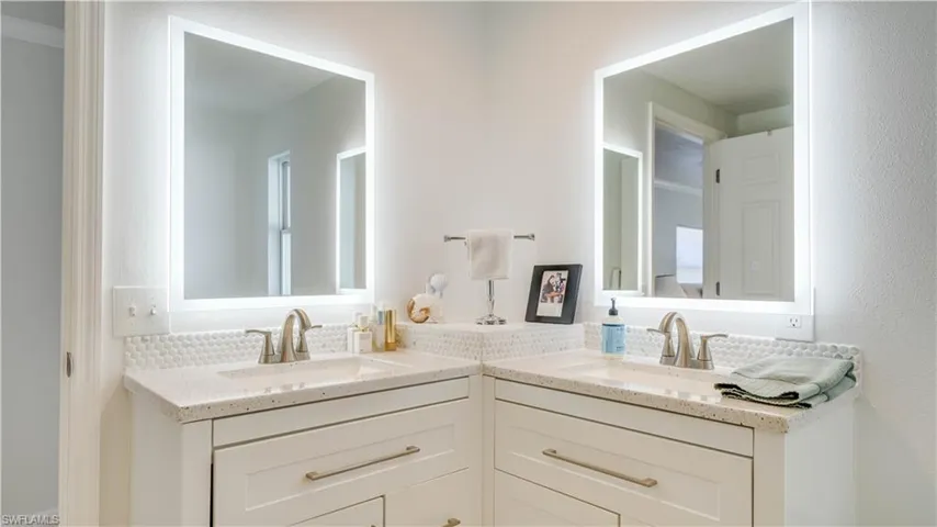 master bathroom dual sinks
