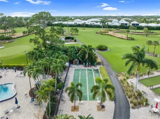 Drone / aerial view shuffleboard