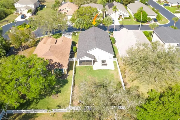 Large fenced in backyard