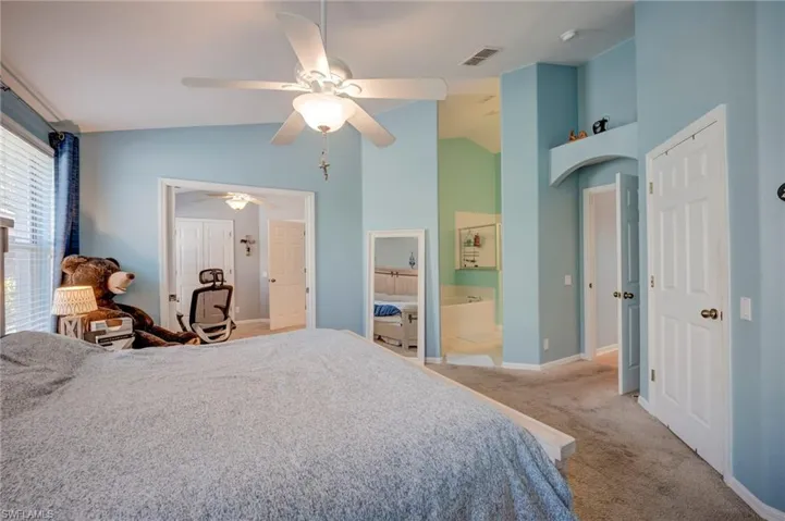 Open pocket doors to flex room that can be a nursery, office, home gym, or full 4th bedroom.