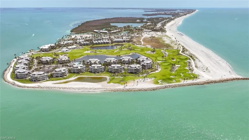 Aerial view of a large body of water