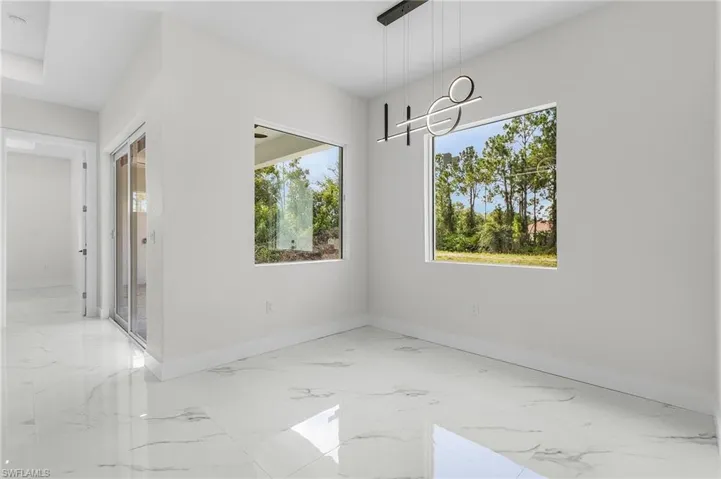 View of tiled empty room