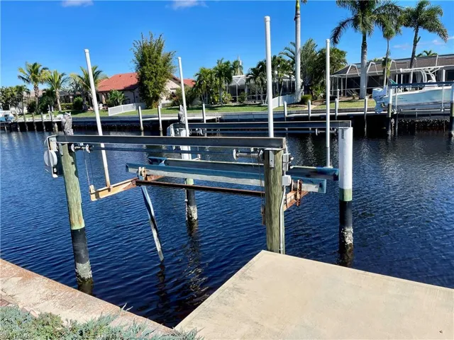 private dock/lift with water and electric
