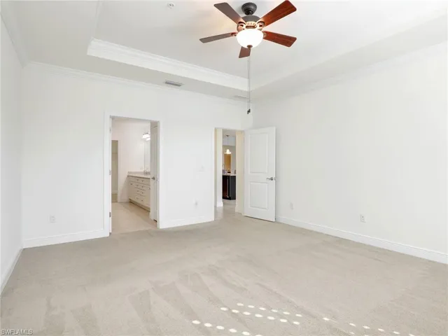 Primary Bedroom With Door To Bathroom & Door To Great Room