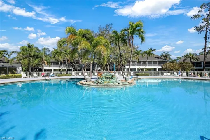 Large Community Pool with waterfall