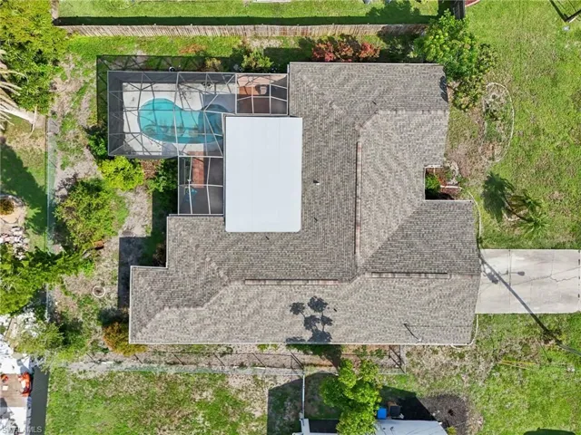 View from above of property
