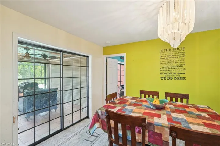 View of dining area