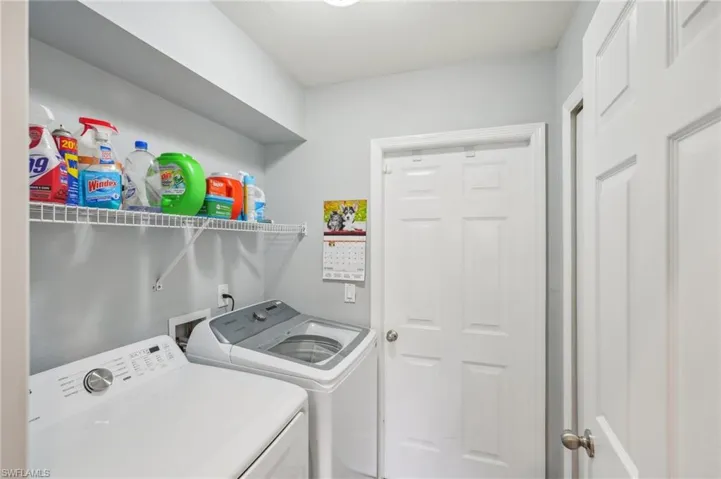 Laundry room featuring washer and dryer