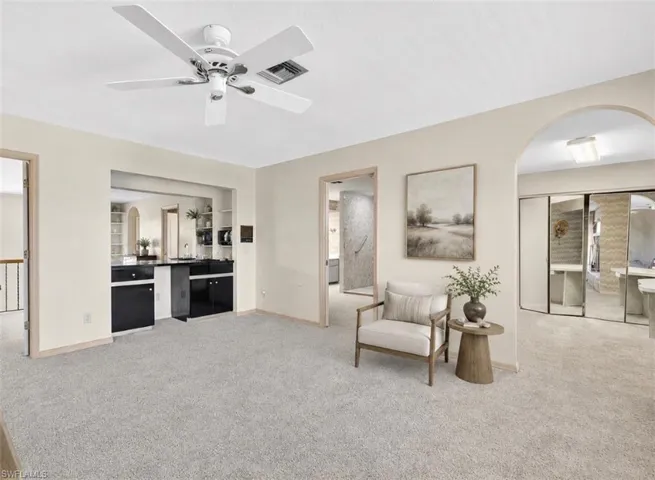 Primary Bedroom Staged with Furniture