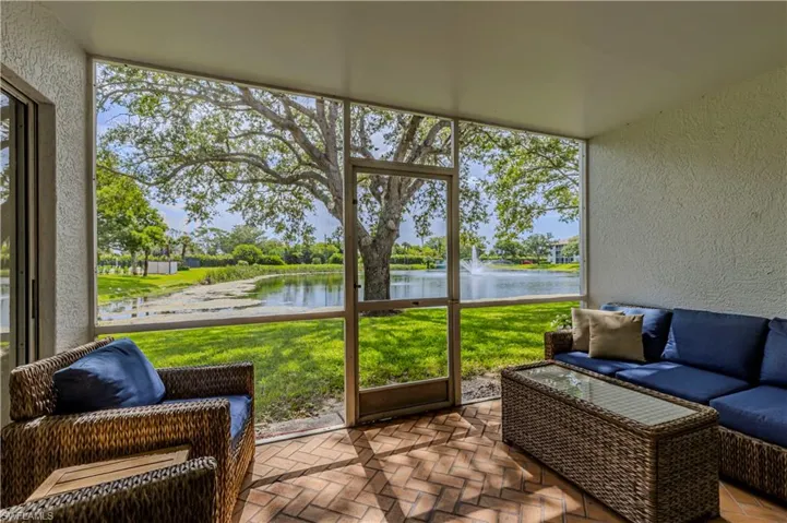 Lanai with beautiful views to lake