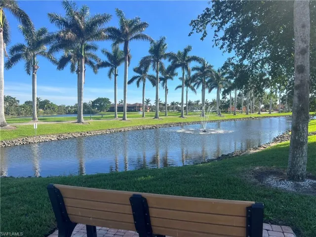 Community pond water view
