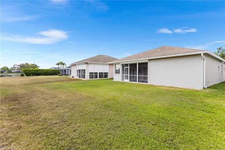 Spacious yard