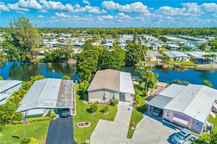 Aerial of front of home