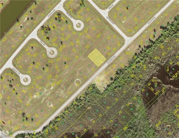 Map / location with property boundaries highlighted