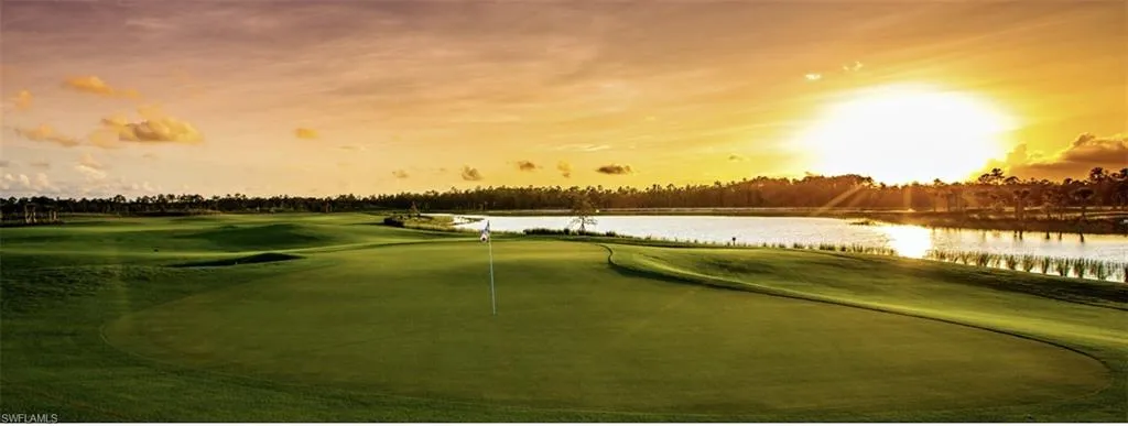 Golf Course at Sunset