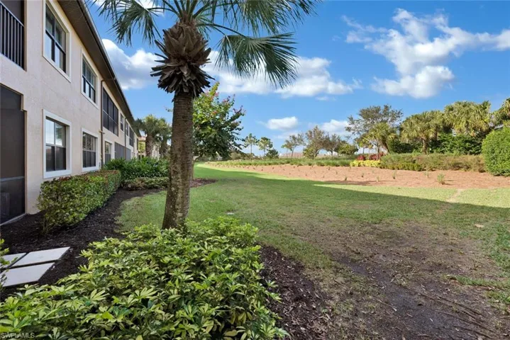 Expansive Open, Landscaped Back View