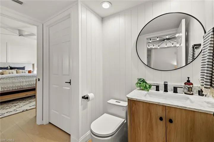 Full third bath with shower.