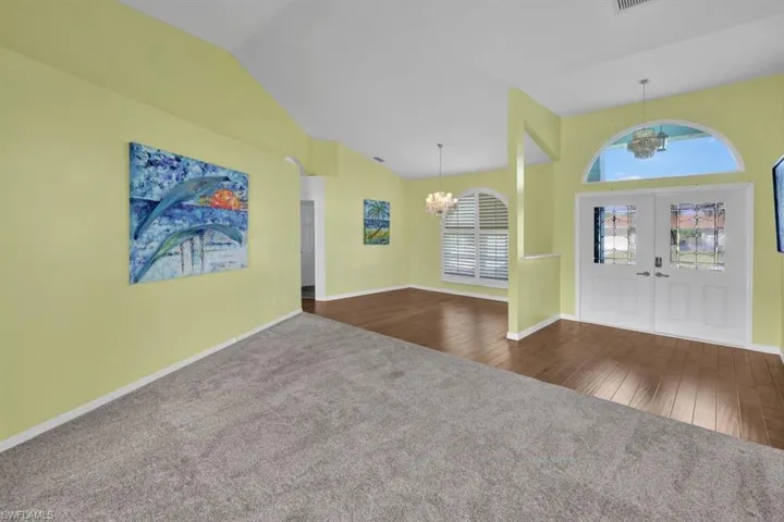 family room with den and foyer