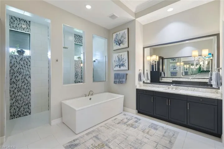 Primary Bathroom with Spa Inspired finishes