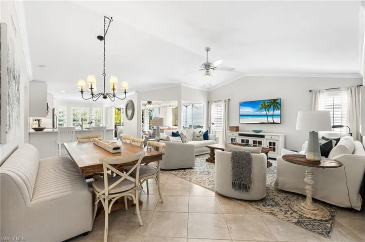 This home flows perfectly for entertining large groups or intimate gatherings.
