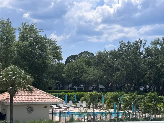 View of pool