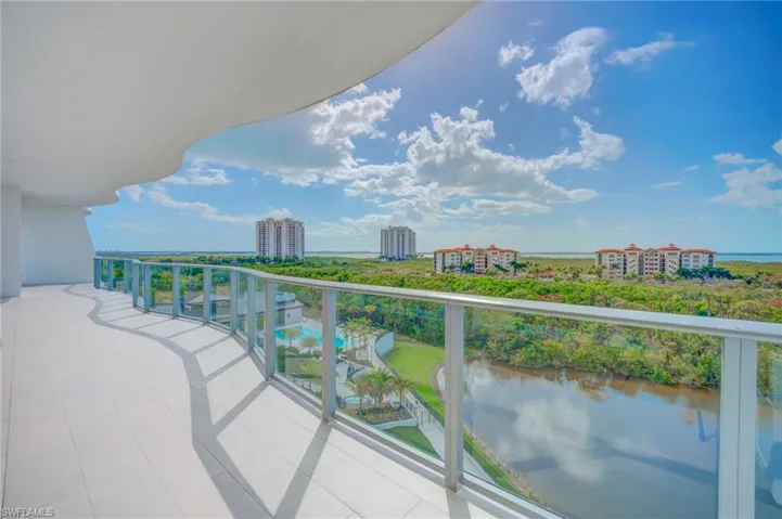 View of balcony from unit 704