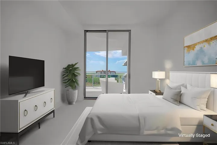 Bedroom featuring access to exterior